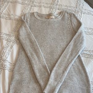 LOFT Size Medium Gray Sweater